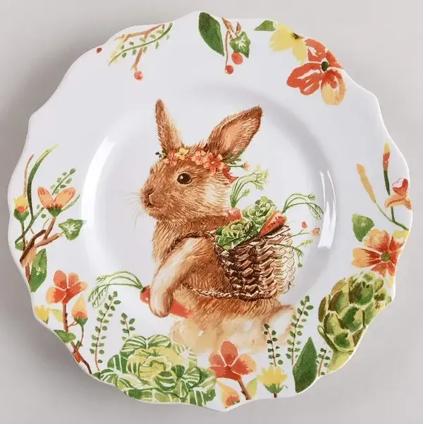 LILLY THE BUNNY  SALAD PLATE