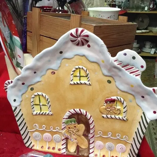 HOLIDAY TREATS 15" FIGURAL PLATTER