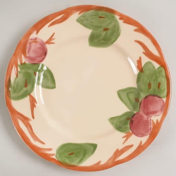 APPLE  (ENGLAND BACKSTAMP) SALAD PLATE  7 7/8"