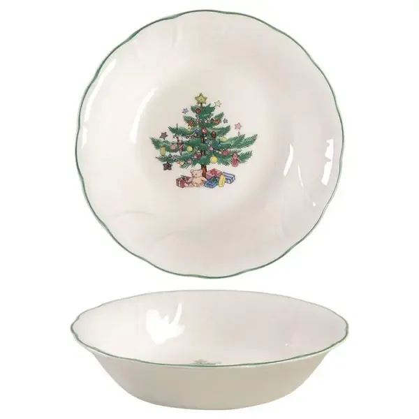 HAPPY HOLIDAYS FRUIT BOWL 5 1/2"