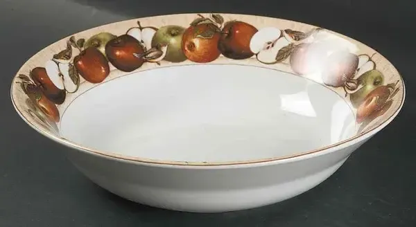 APPLE ORCHARD ROUND VEGETABLE BOWL