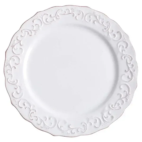 ANTIQUE SCROLL SALAD PLATE 8 1/2"