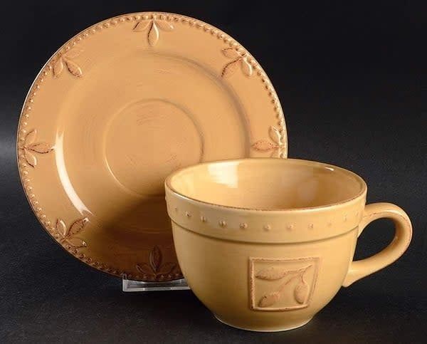 SORRENTO WHEAT(GOLD) JUMBO CUP AND SAUCER