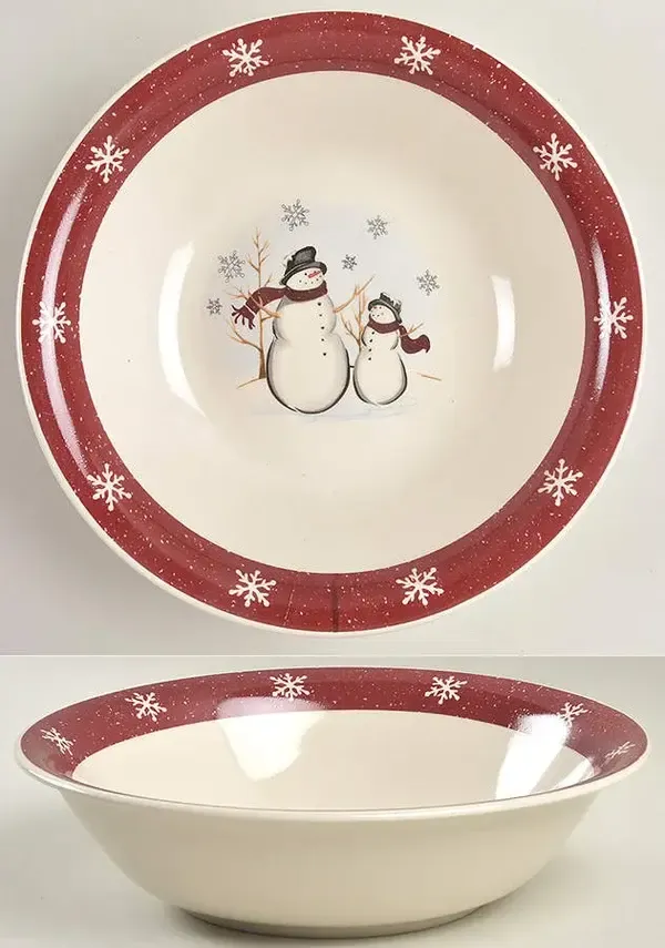 SNOWMAN VEGETABLE BOWL