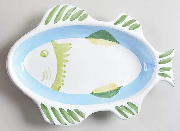 ACQUERELLO FISH DISH 9 3/4"