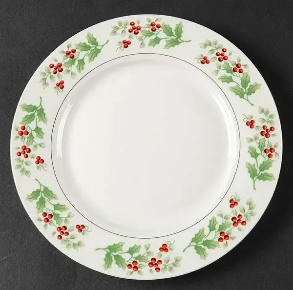 CHRISTMAS CHARM- DELIGHT- HOLIDAY-HARMONY SALAD PLATE 7 5/8"
