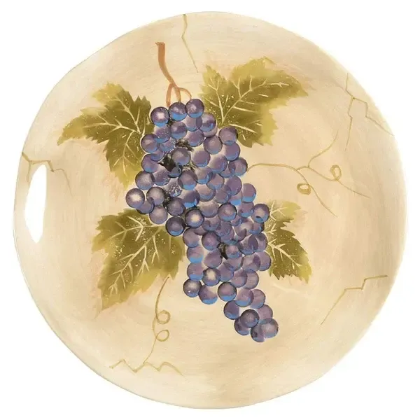 CABERNET SEMI SCALLOP SALAD PLATE PURPLE GRAPES