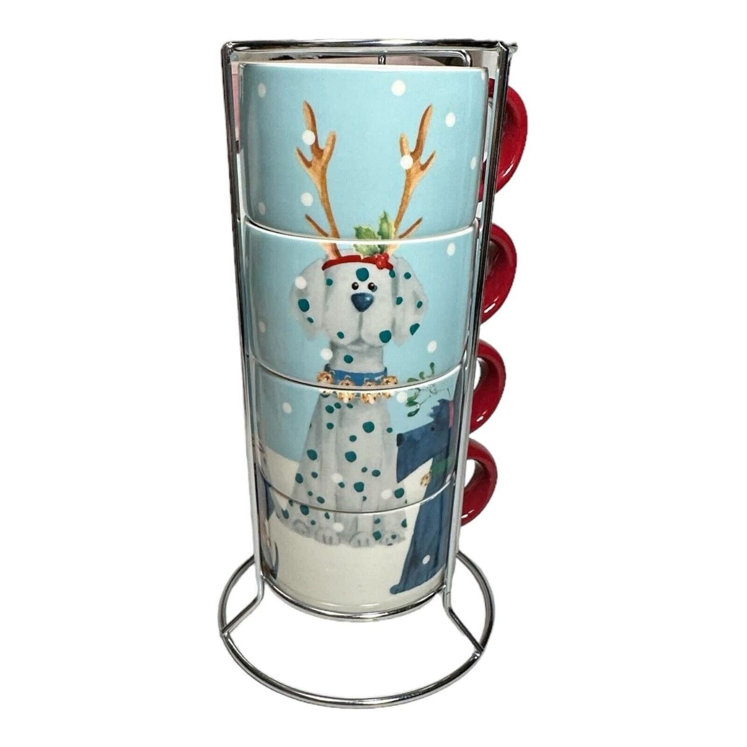 DOG STACKING MUG SET