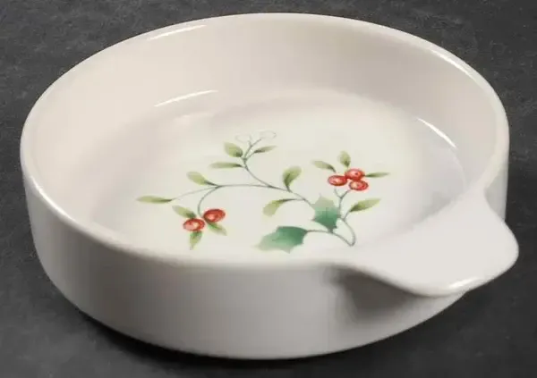 WINTERBERRY FONDUE- TIDBIT DISH 4 7/8'