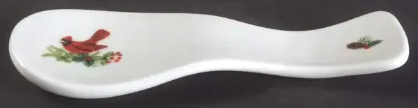 CARDINAL CHRISTMAS SPOON REST
