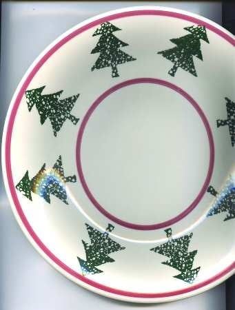 CHRISTMAS VILLAGE DINNER PLATE 10 1/4"