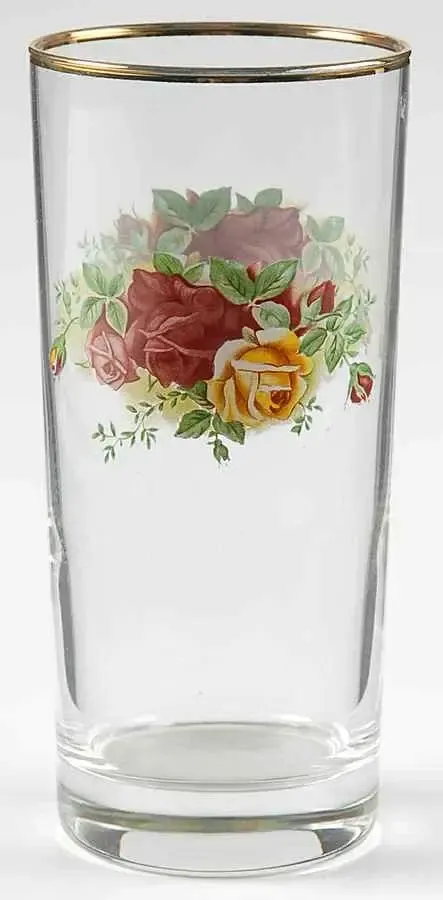 OLD COUNTRY ROSE TUMBLER 6 1/4"