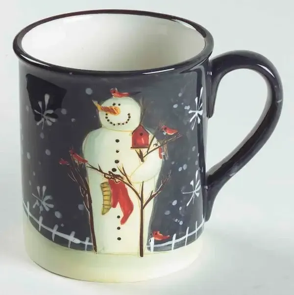 TWILIGHT SNOWMAN SOCKS AND BIRDS MUG