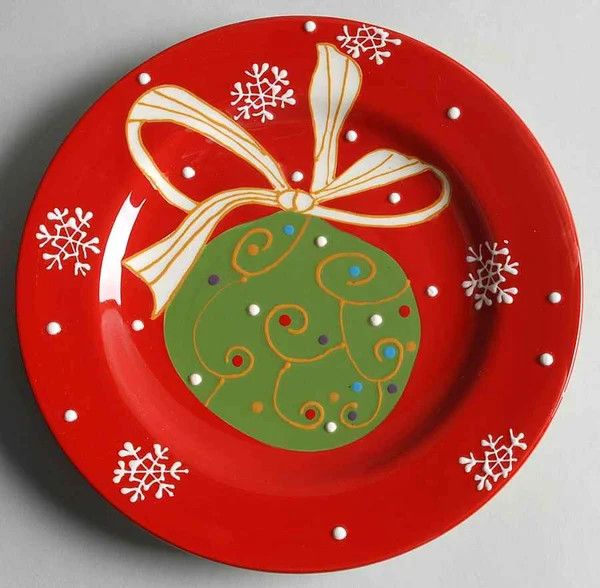 DECORATIONS SALAD PLATE  8 1/2"