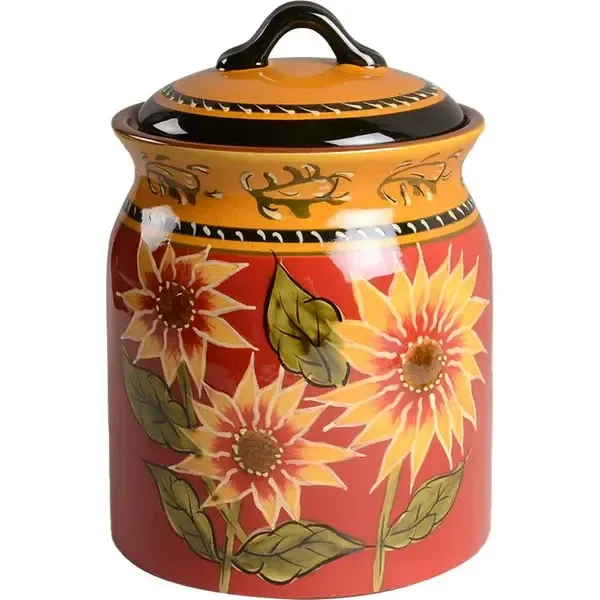 SUNFLOWER COOKIE JAR 9"