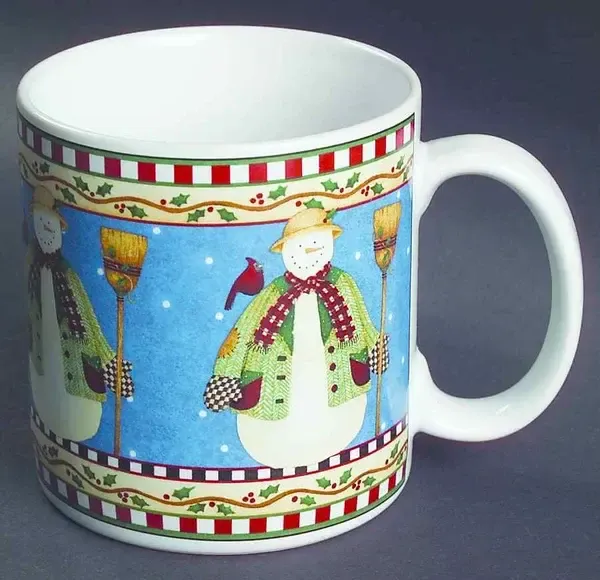 JOLLY SNOWMAN MUG BROOM
