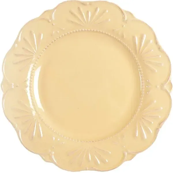 ADALINA YELLOW DINNER PLATE