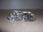 LYING DOWN DOG PAPERWEIGHT 24% LEAD CRYSTAL