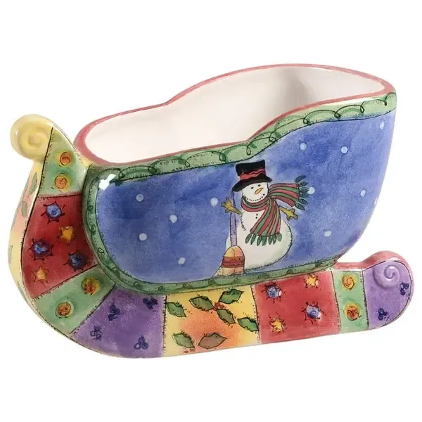 SWEET SHOPPE CHRISTMAS SLEIGH CENTERPIECE