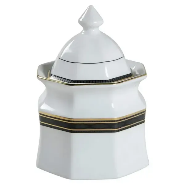 BLACK DRESS SUGAR BOWL