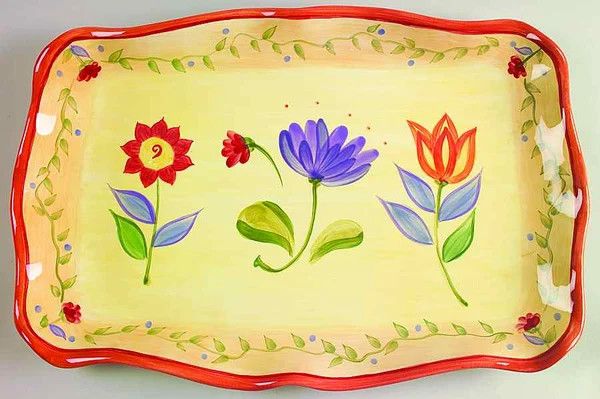 NAPOLI (STONEWARE) 16" RECTANGULER PLATTER