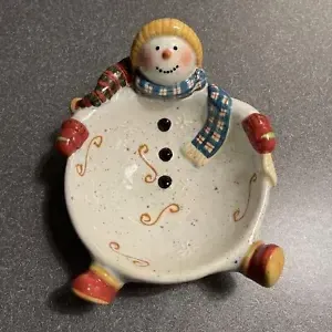 TUMBLING SNOWMAN CANDY DISH