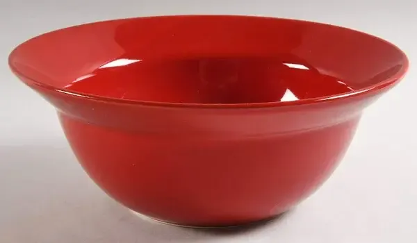 LIFESTYLES RED 10'ROUND VEGETABLE BOWL