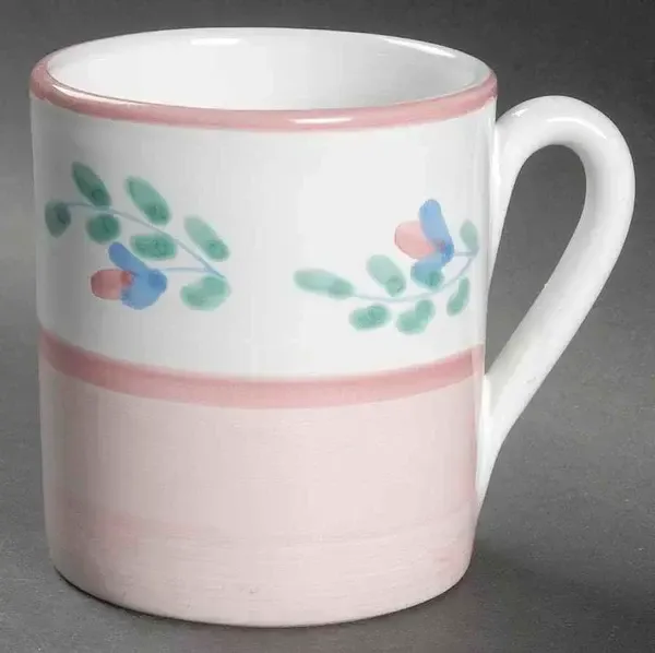 PINK GARLAND MUG 4"