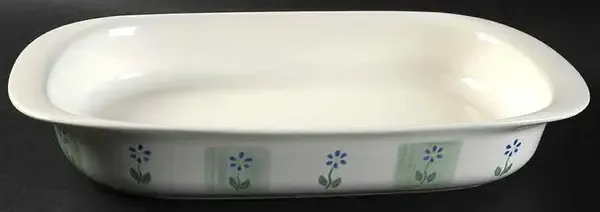 CLOVERHILL FLORAL BAKER RECTANGULAR 13 1/2"