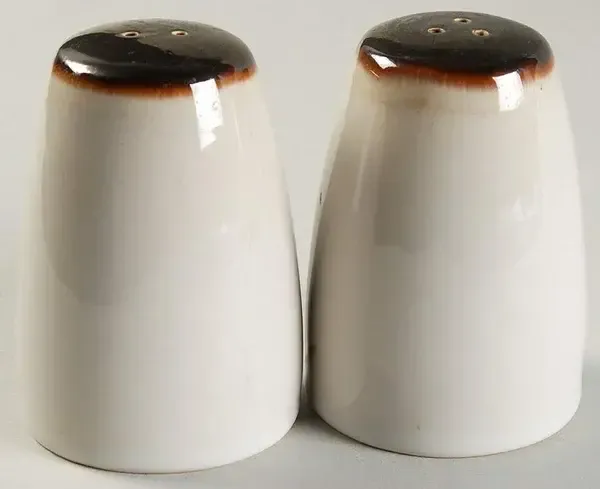 THIRA CREAM SALT AND PEPPER SHAKERS