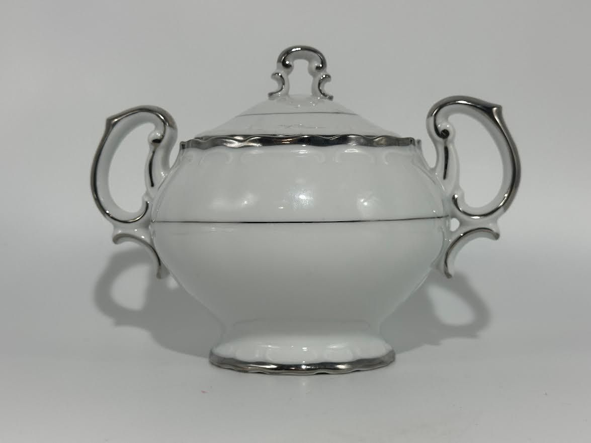 SILVER SONATA SUGAR BOWL &amp; LID