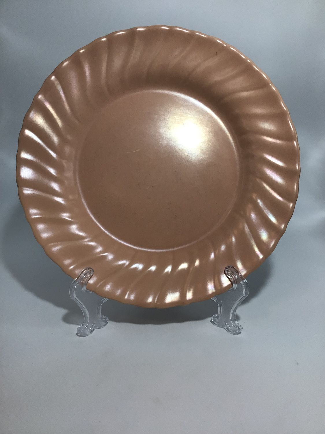 CORONADO CORAL BEIGE MATTE LUNCHEON PLATE