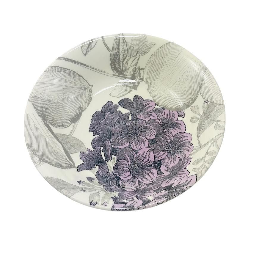 CLEMATIS PURPLE COUPE CEREAL BOWL