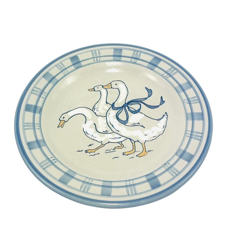 GAGGLE OF GEESE DINNER PLATE