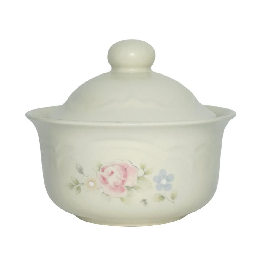 TEA ROSE BUTTER TUB &amp; LID