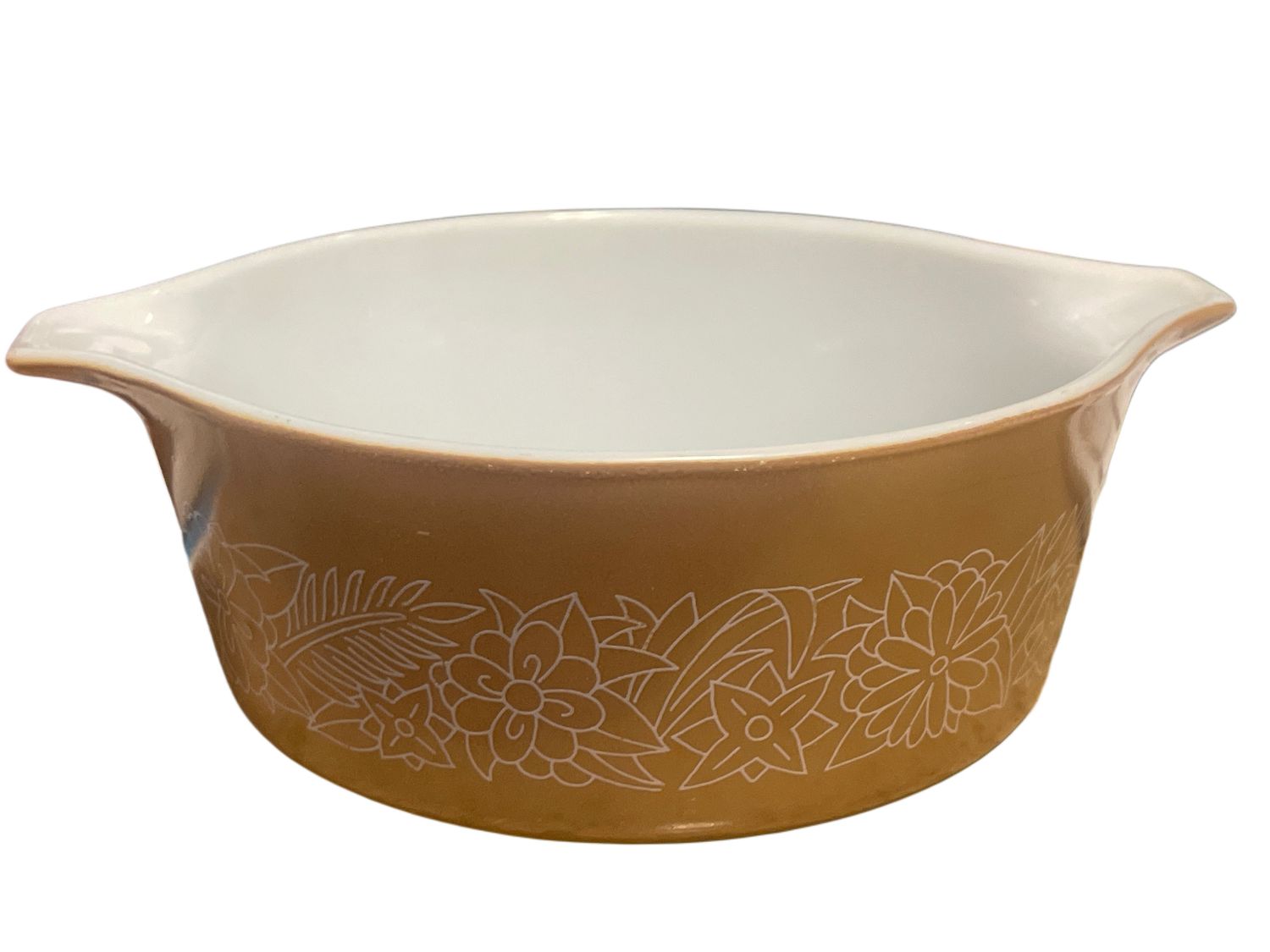 WOODLAND BROWN ROUND CASSEROLE  1.5 QT NO LID