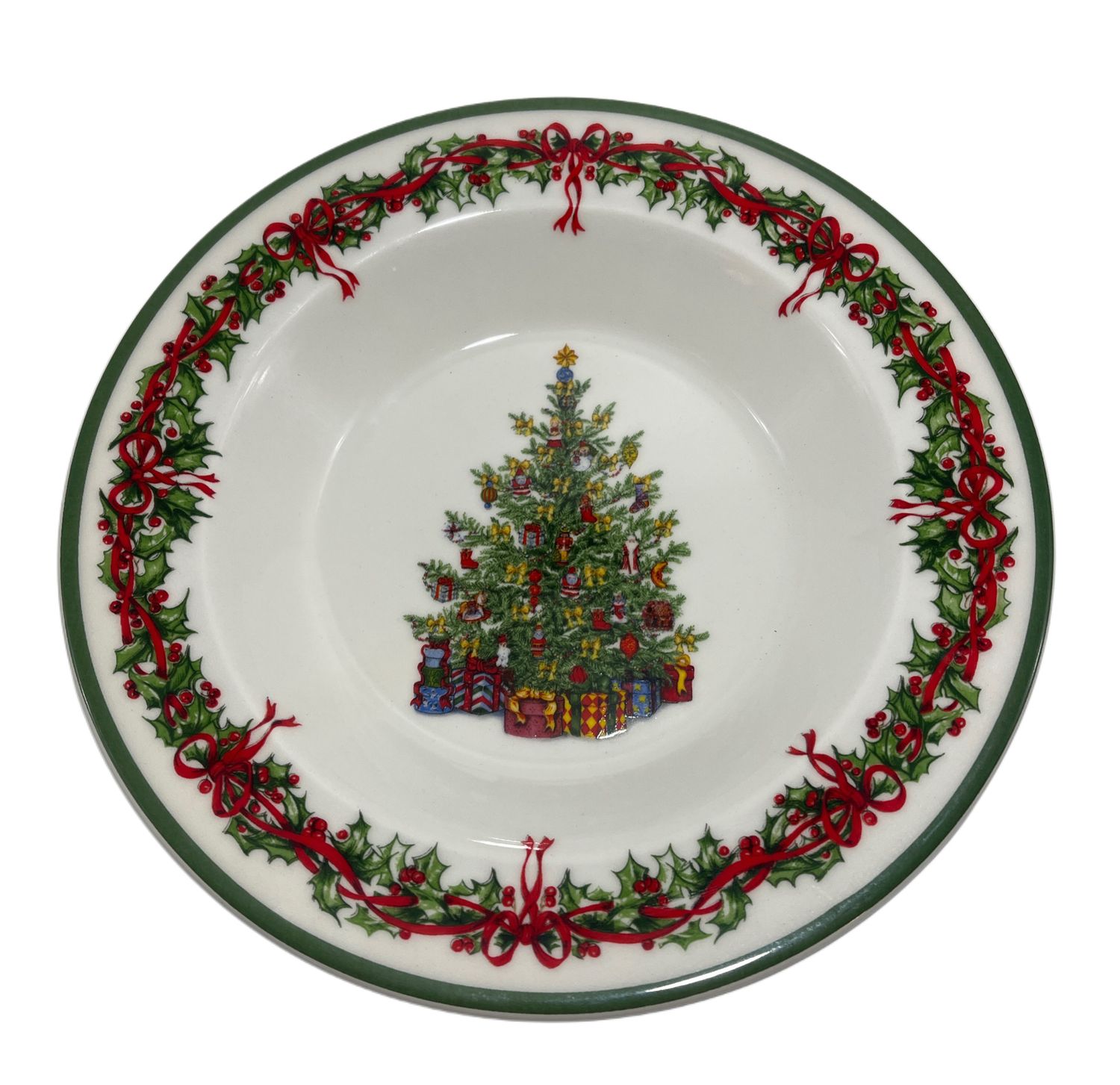 HOLIDAY CELEBRATIONS RIM SOUP BOWL 9 1/8'