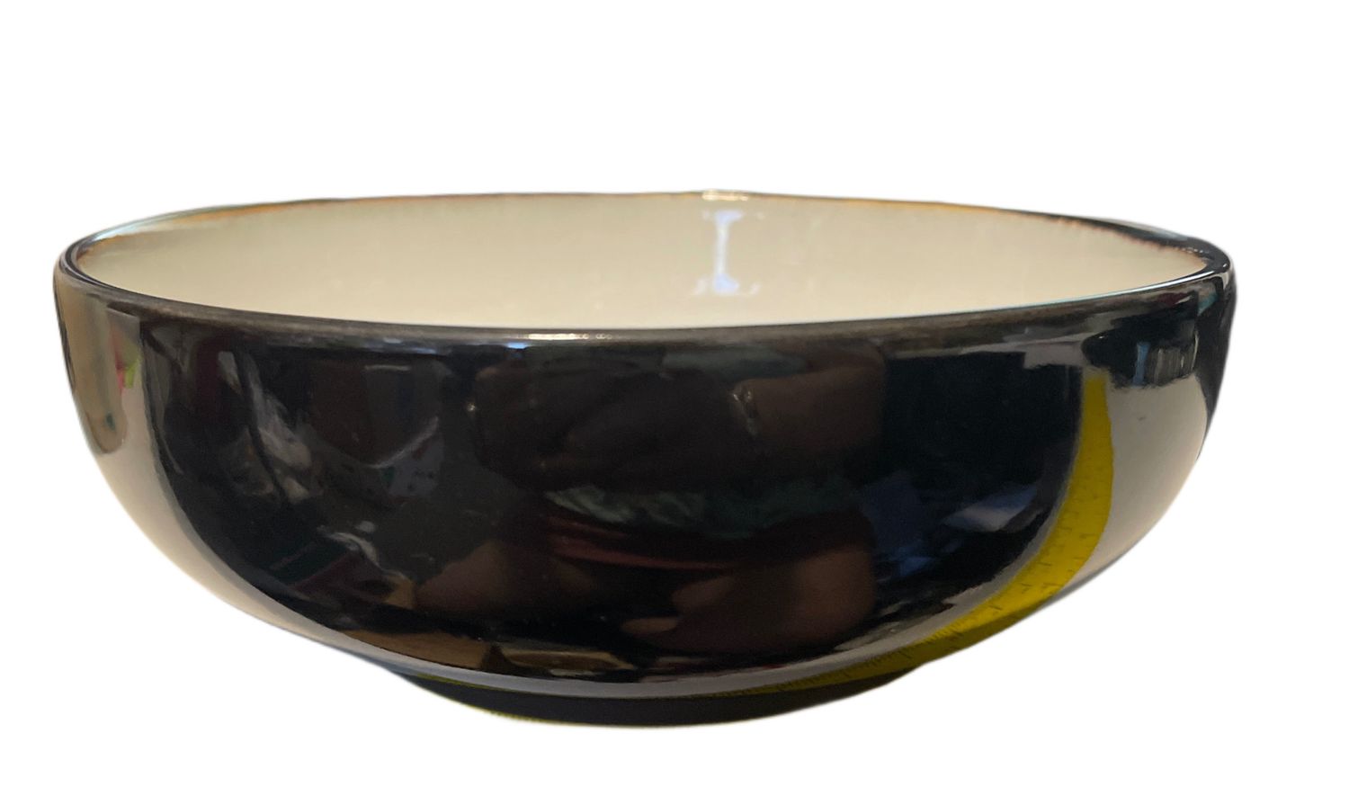 NOVA BLACK COUPE CEREAL BOWL 6 5/8"
