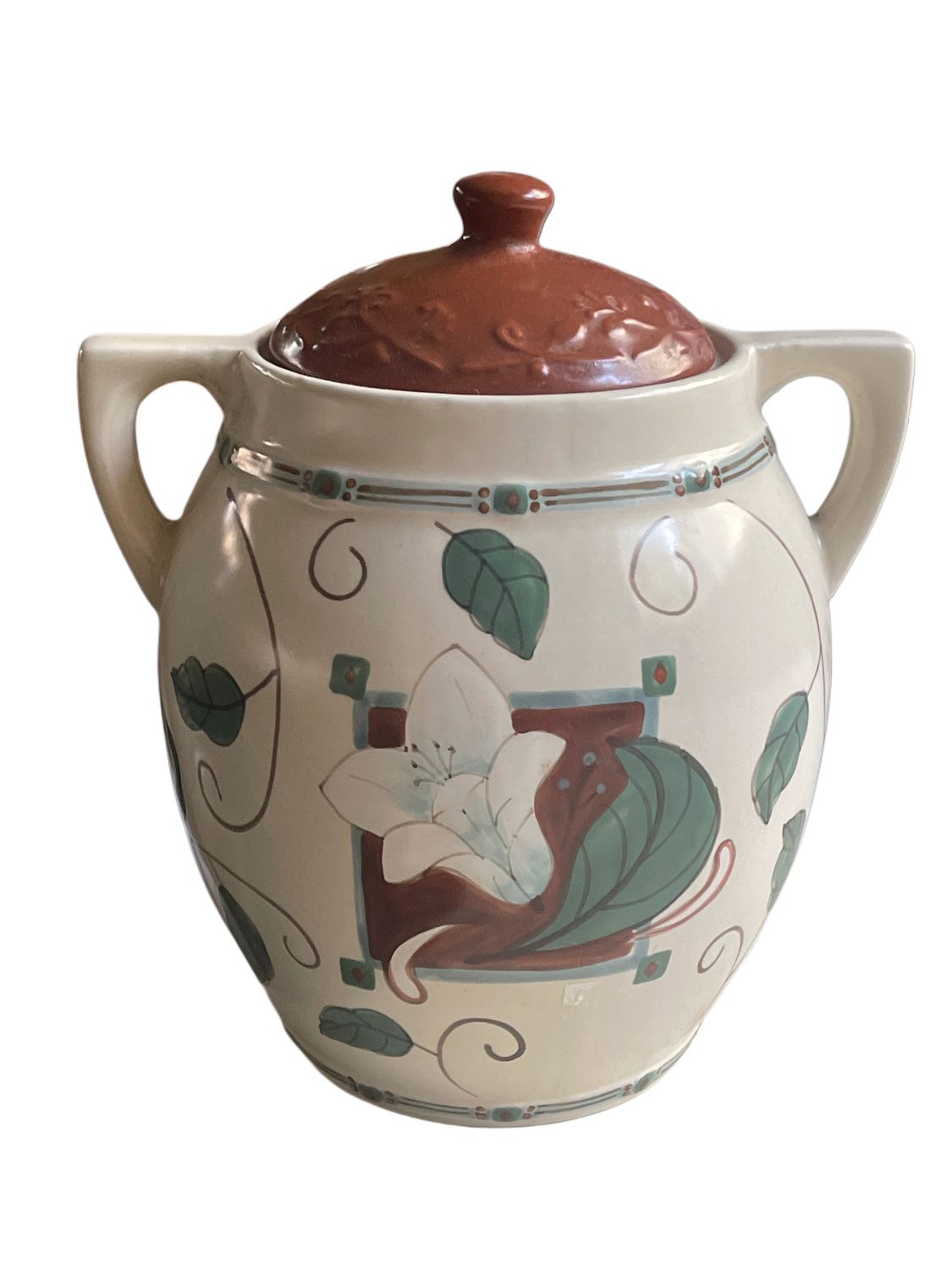 MISSION FLOWER MEDIUM CANISTER &amp; LID