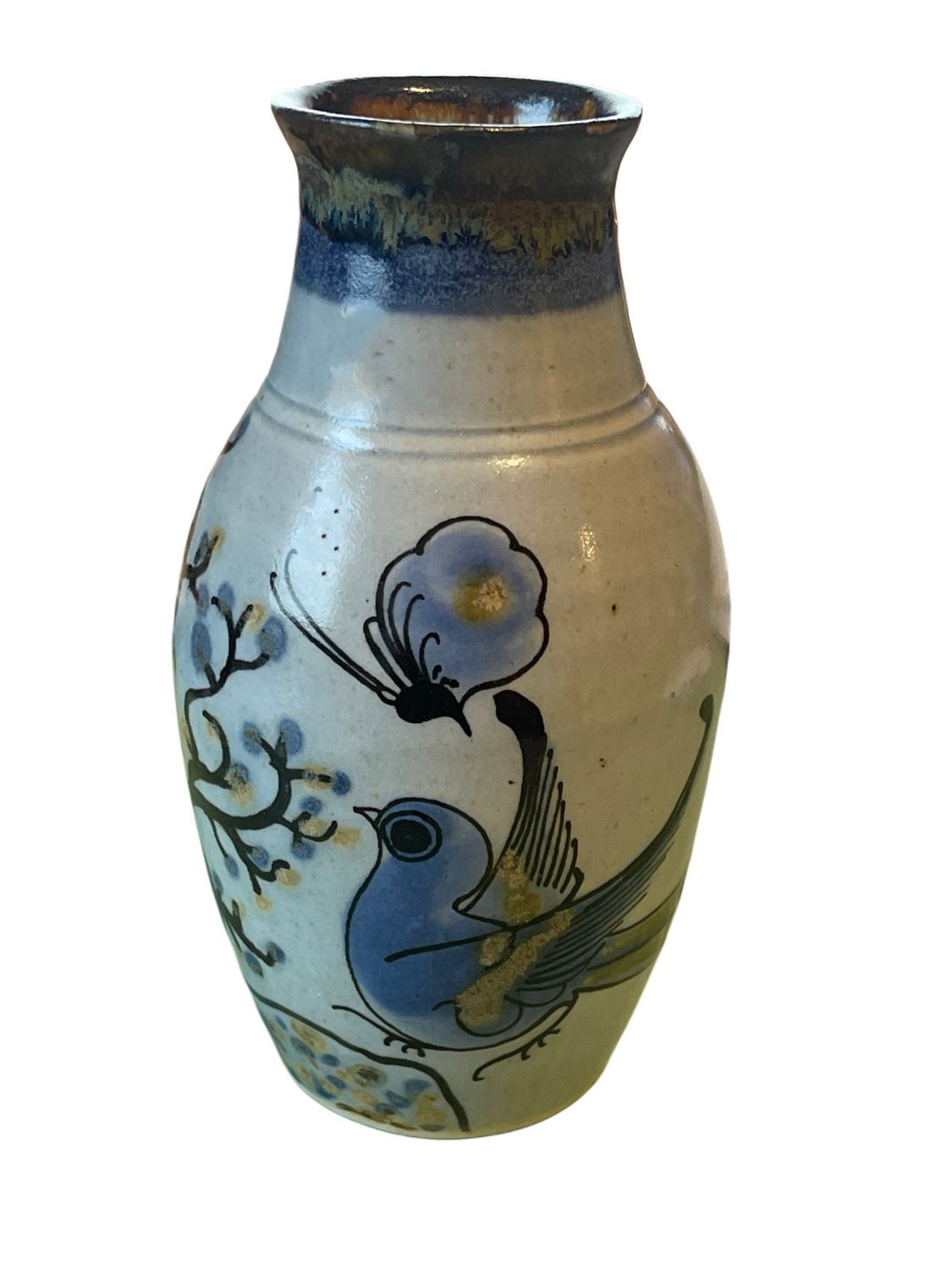 TONALA BROWN VASE  4 1/4"