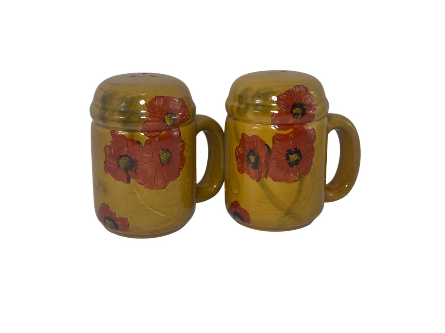 FLEUR ROUGE STOVE TOP SALT &amp; PEPPER SET