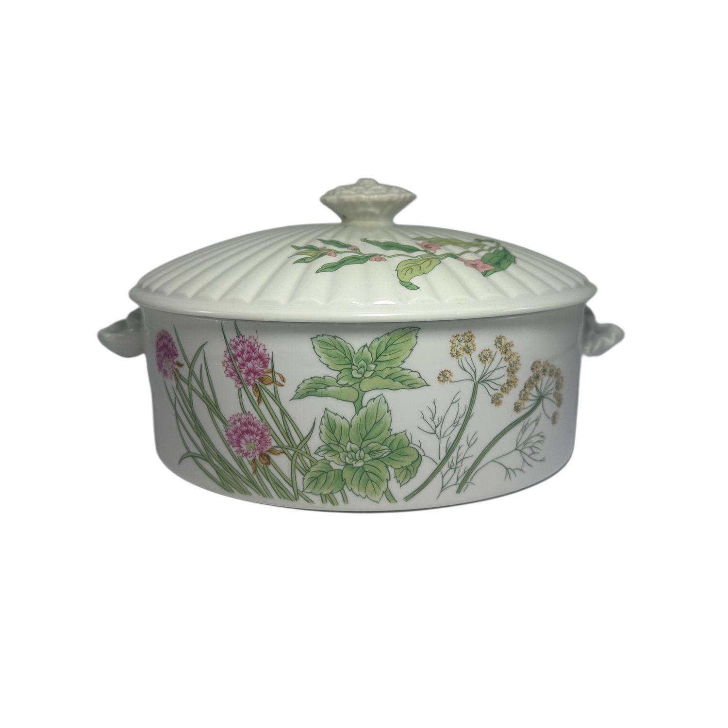 HERBS &amp; SPICES 2 QT. COVERED CASSEROLE 8"