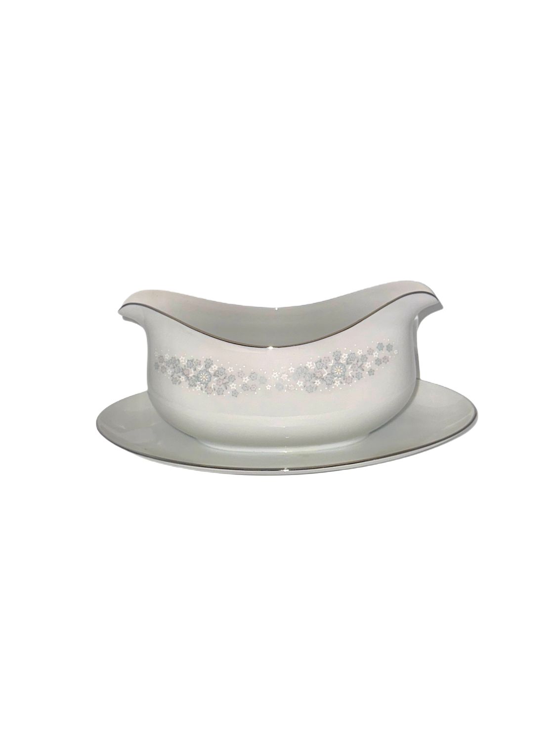 OXFORD HALL GRAVY BOAT W UNDERPLATE