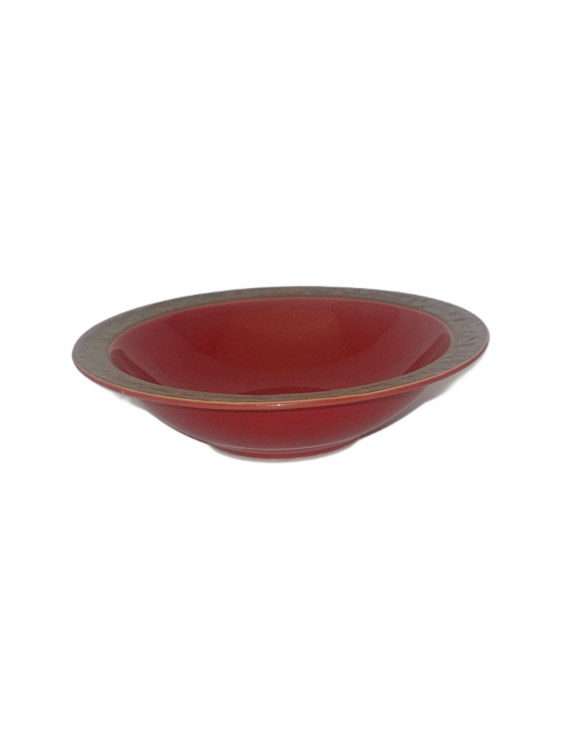 RUSTIC CRANBERRY SOUP RIM 8 3/8"
