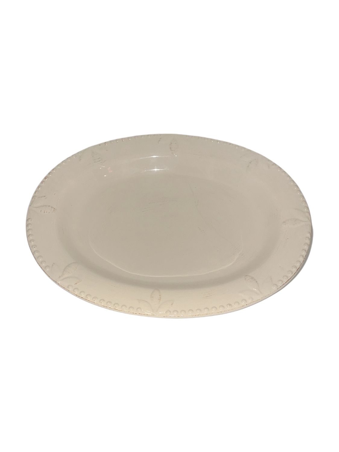 SORRENTO IVORY OVAL PLATTER 13 3/4"