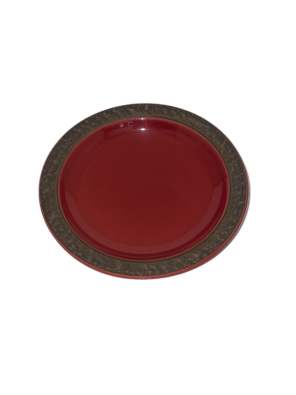 RUSTIC CRANBERRY SALAD PLATE 8 3/4"