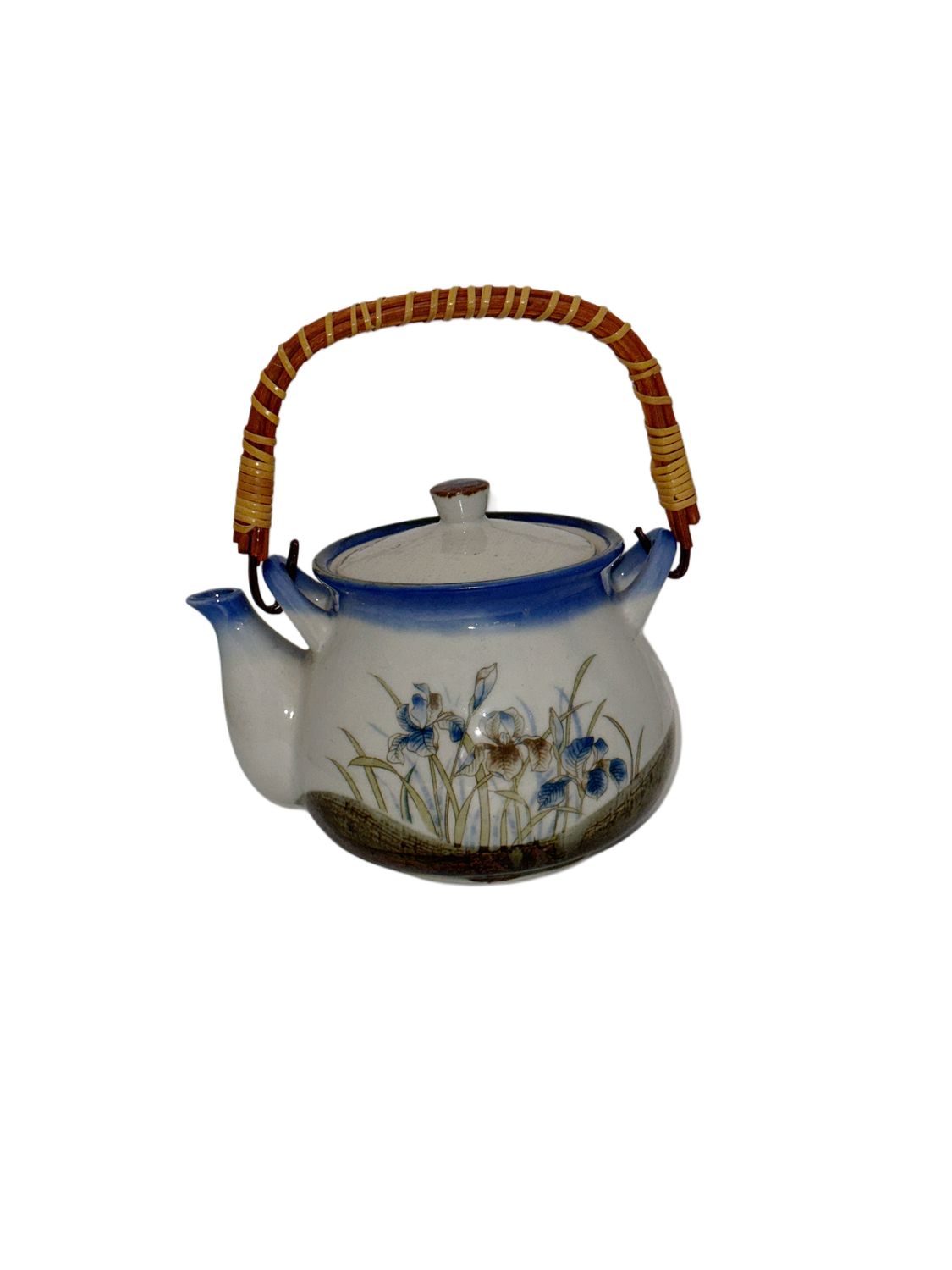 BLUE IRIS TEAPOT