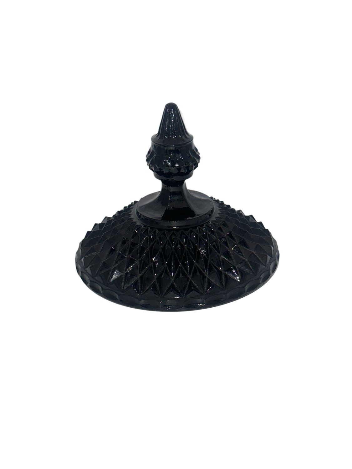 CAMEO BLACK CANDY DISH LID (NO BASE)