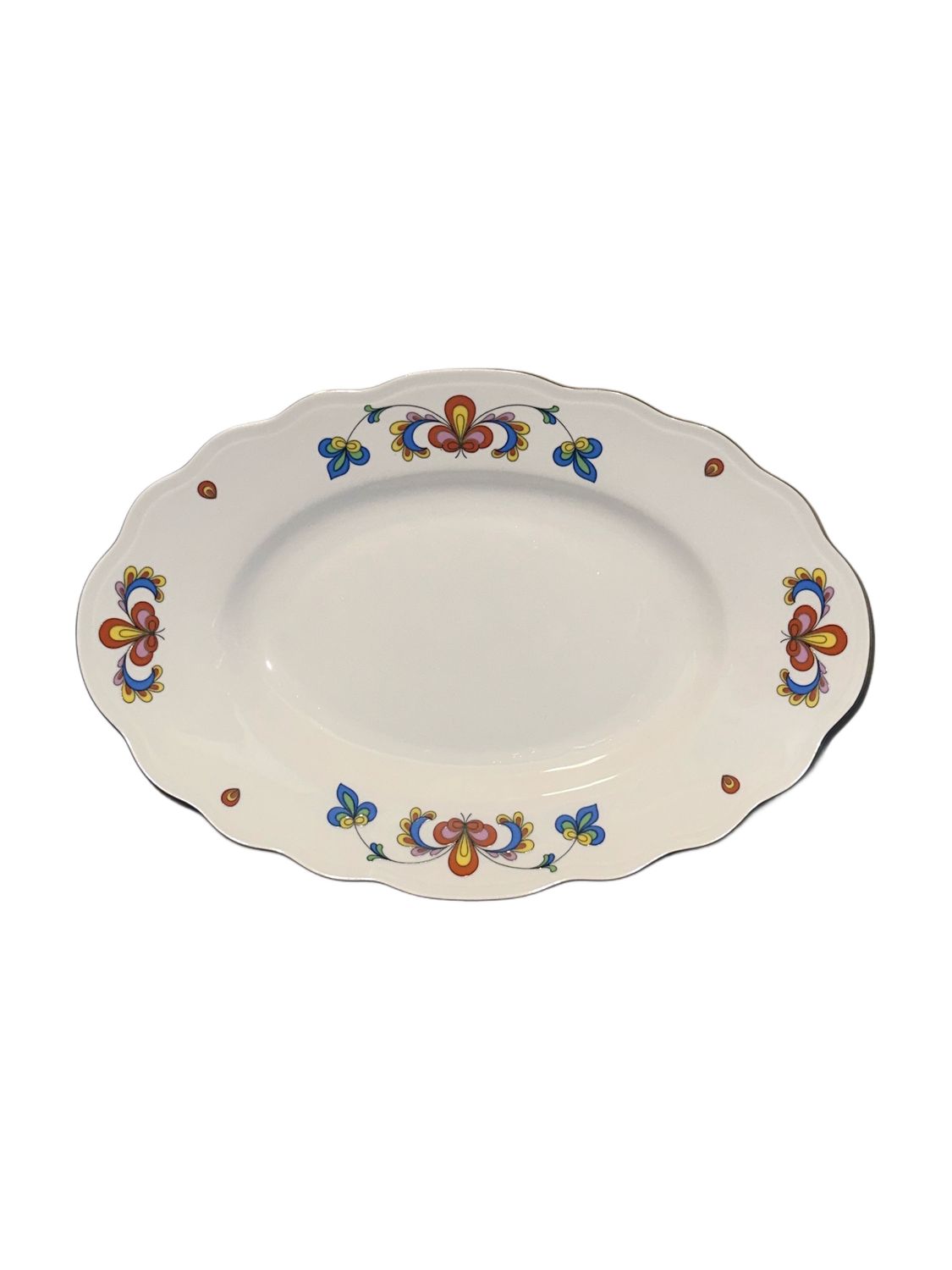 FARMER'S ROSE OVAL PLATTER 11"