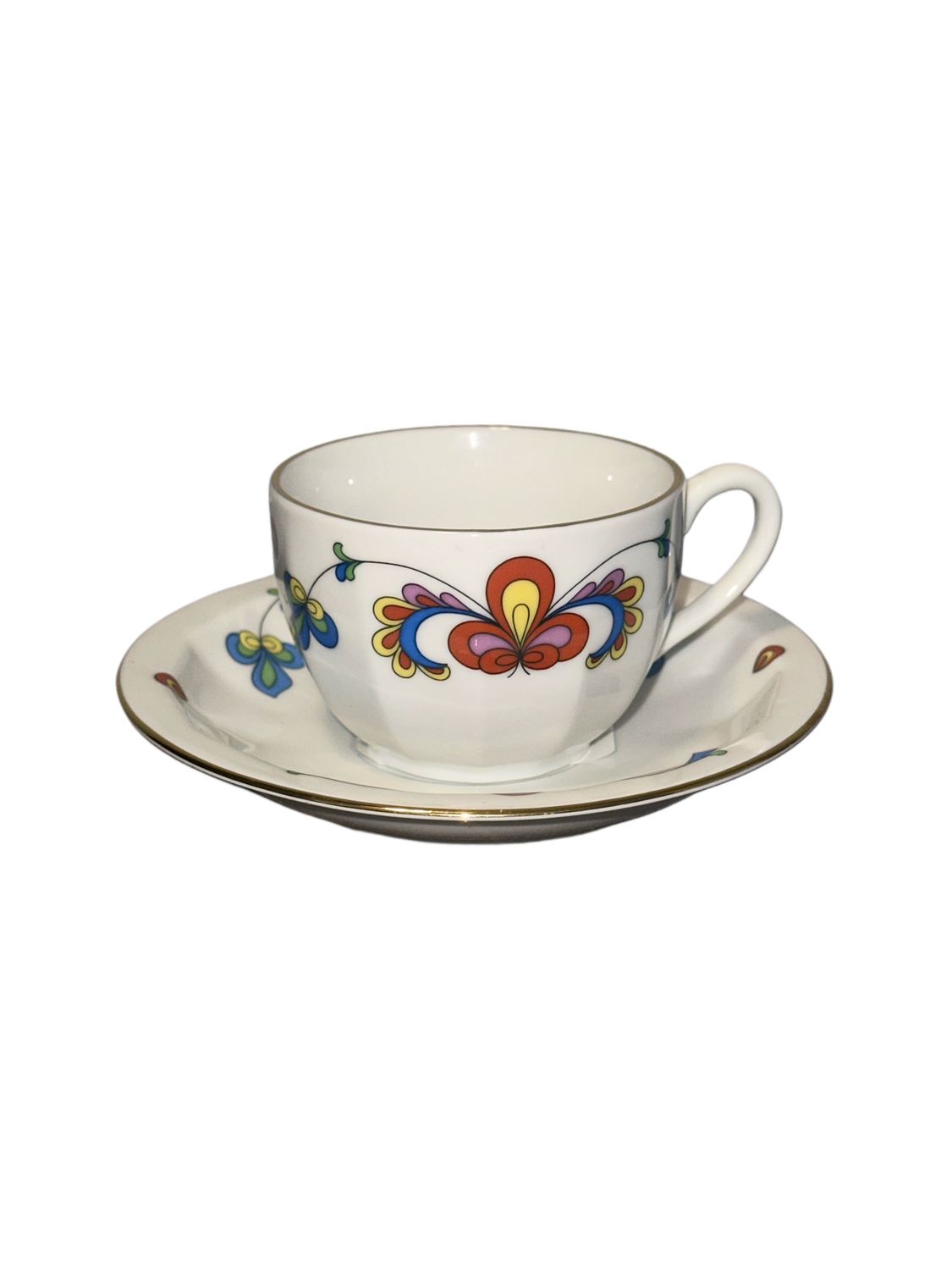 FARMER'S ROSE TEACUP &amp; SAUCER SET